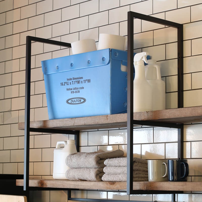 Dulton Online Shop Hollow Lattice Crate L Blue L Blue ハウスウェア