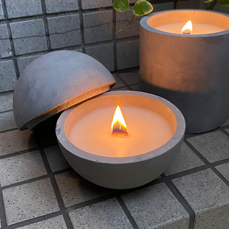 CEMENT BALL CANDLE