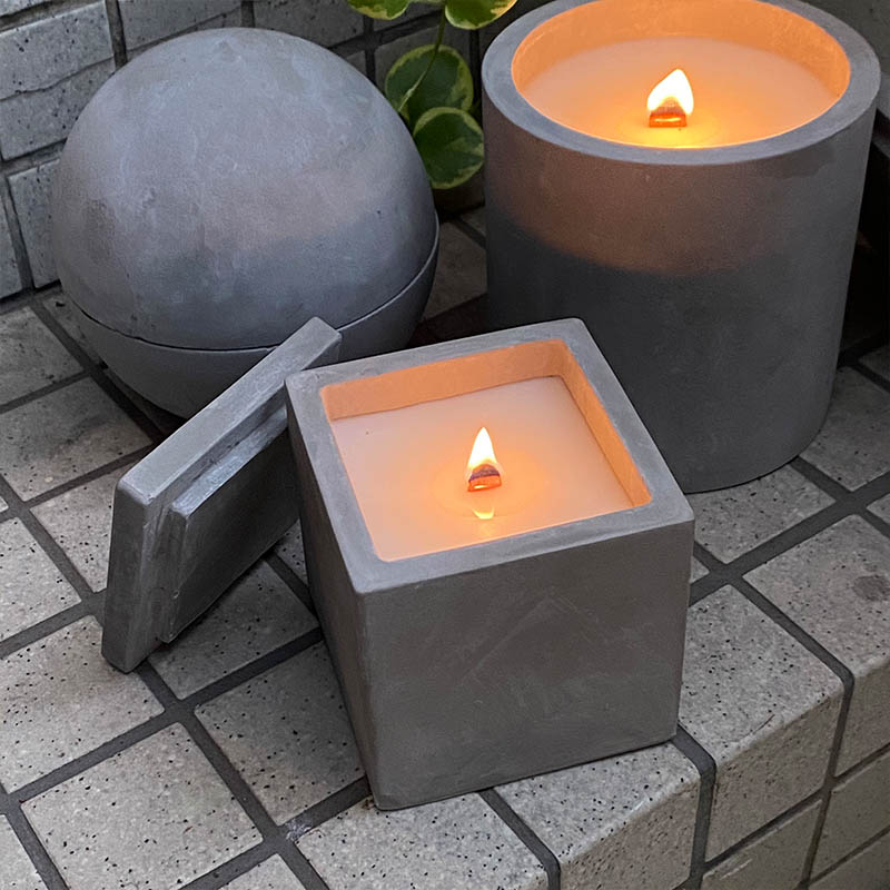 CEMENT SQUARE CANDLE S