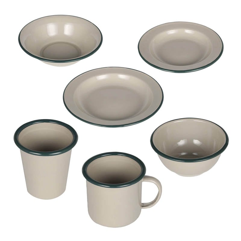 DULTON ONLINE SHOP | ENAMELED BOWL BEIGE/GREEN(BEIGE/GREEN): キッチン/ダイニング