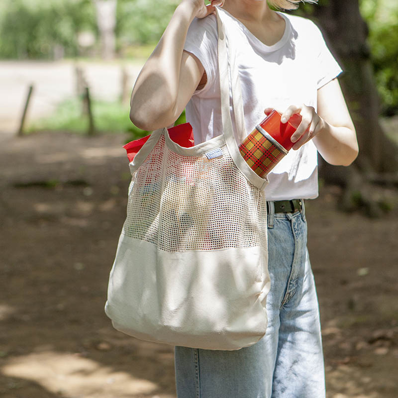 DULTON ONLINE SHOP | COTTON HALF MESH BAG L(L NATURAL): アパレル