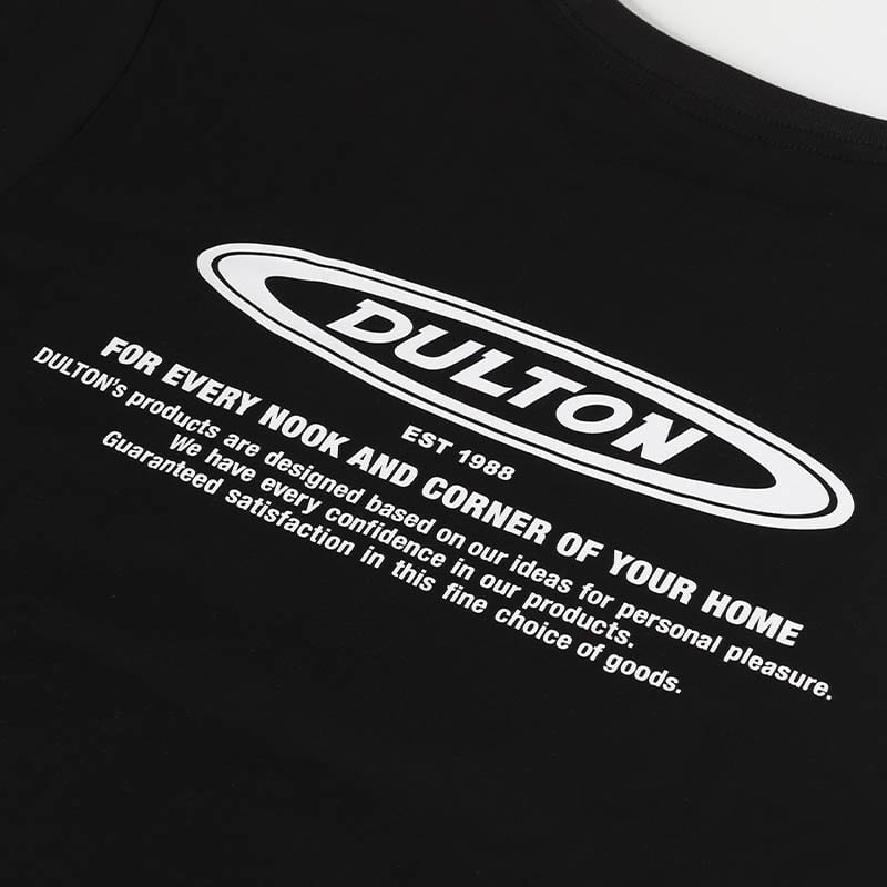 DULTON T-SHIRT OVAL LOGO XL BLACK