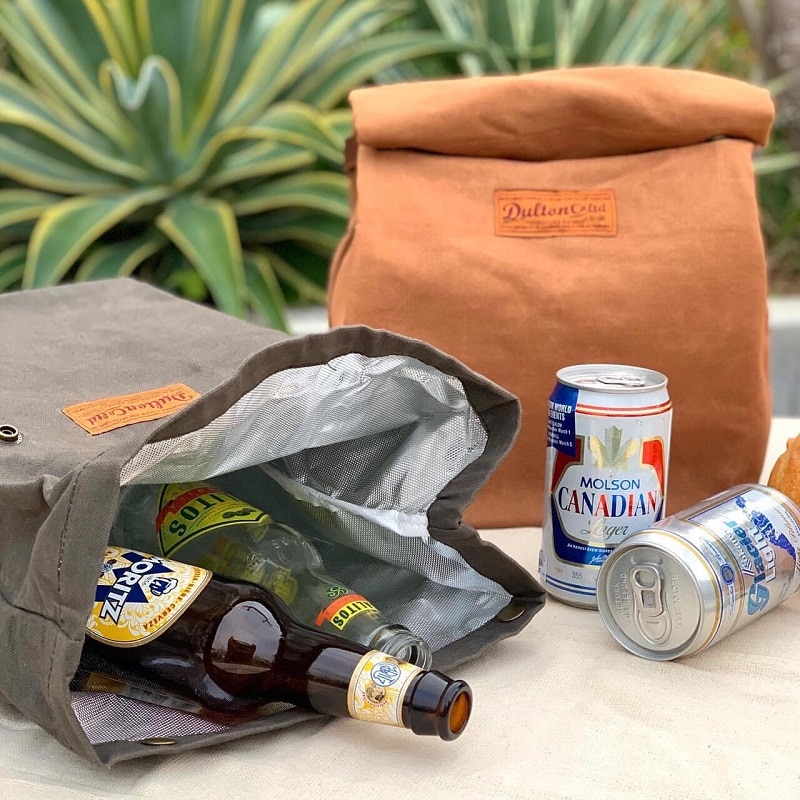 Dulton Online Shop Wax Canvas Lunch Bag Camel Camel ハウスウェア