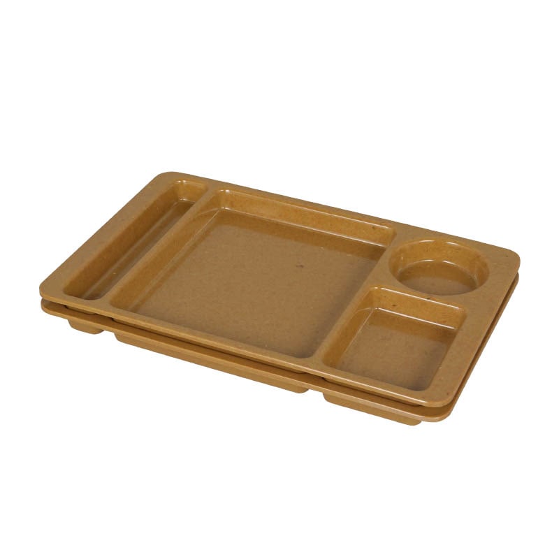 MELAMINE MESS TRAY BROWN