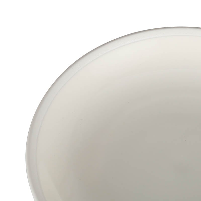 SOUP PLATE WITH WHITE RIM IVORY