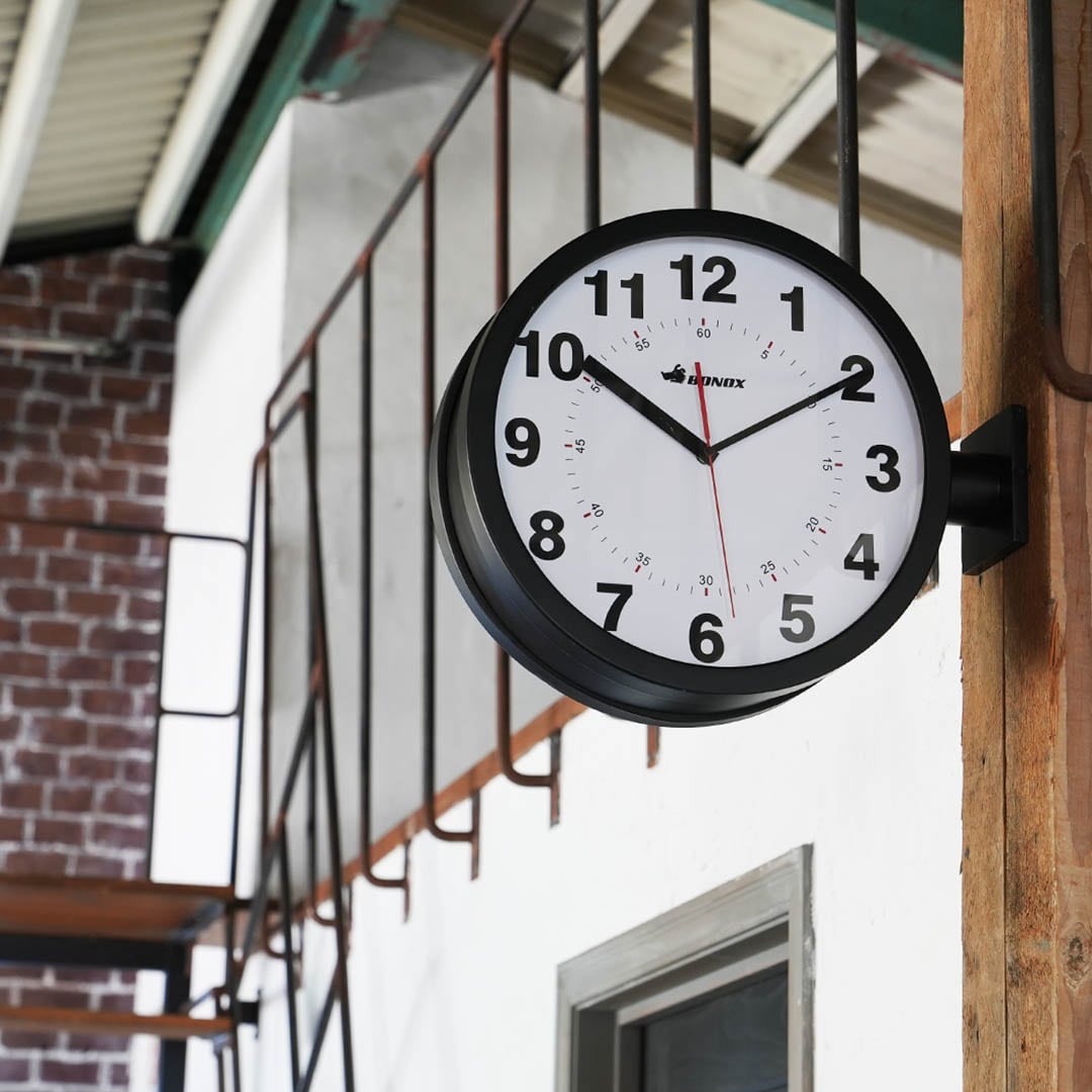 DULTON ONLINE SHOP | DOUBLE FACES WALL CLOCK BLACK(BLACK): ハウス