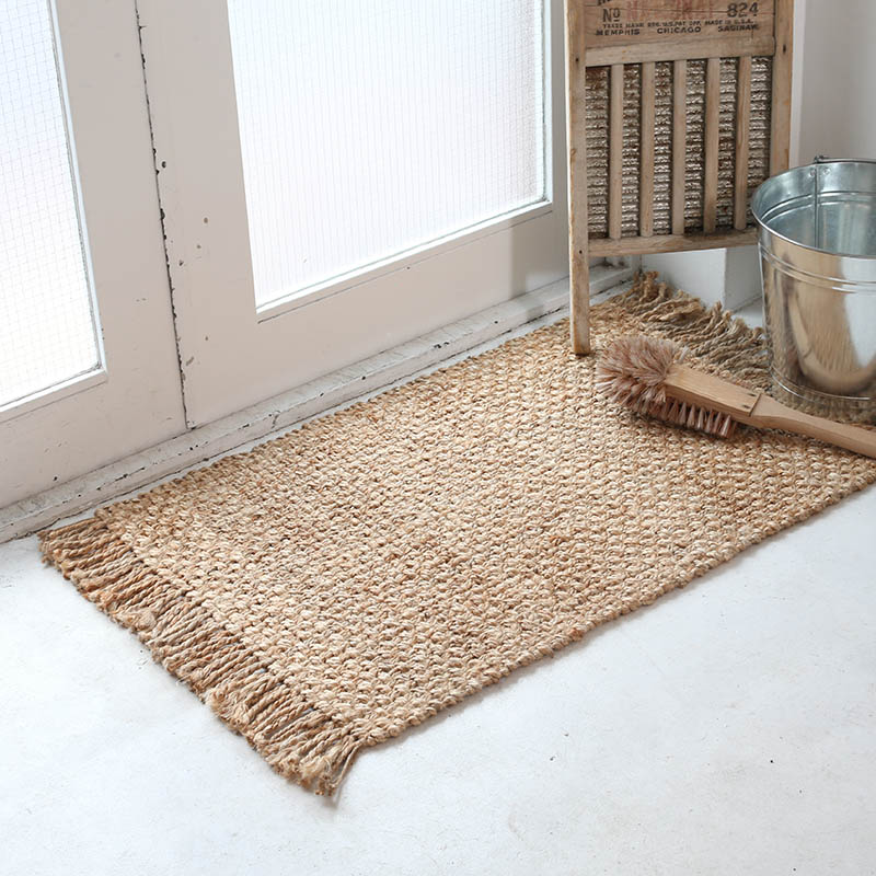 DULTON ONLINE SHOP GRID JUTE MAT HAND WEAVE NATURAL 600×900(600×900  NATURAL): ハウスウェア
