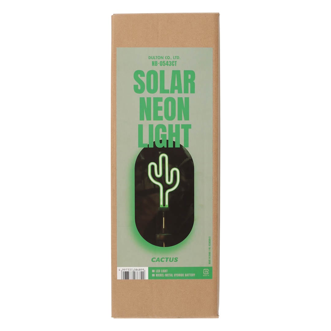 SOLAR NEON LIGHT CACTUS