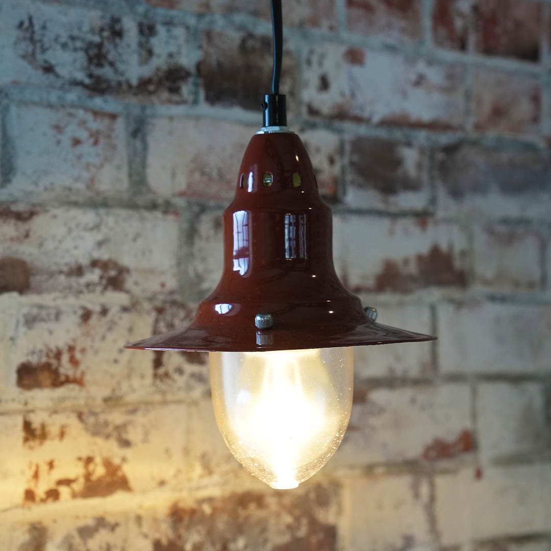 PENDANT LAMP BRICK BROWN