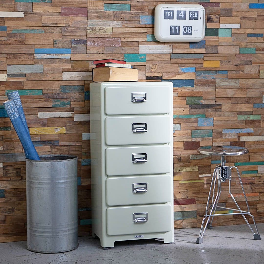 5 DRAWERS CHEST IVORY