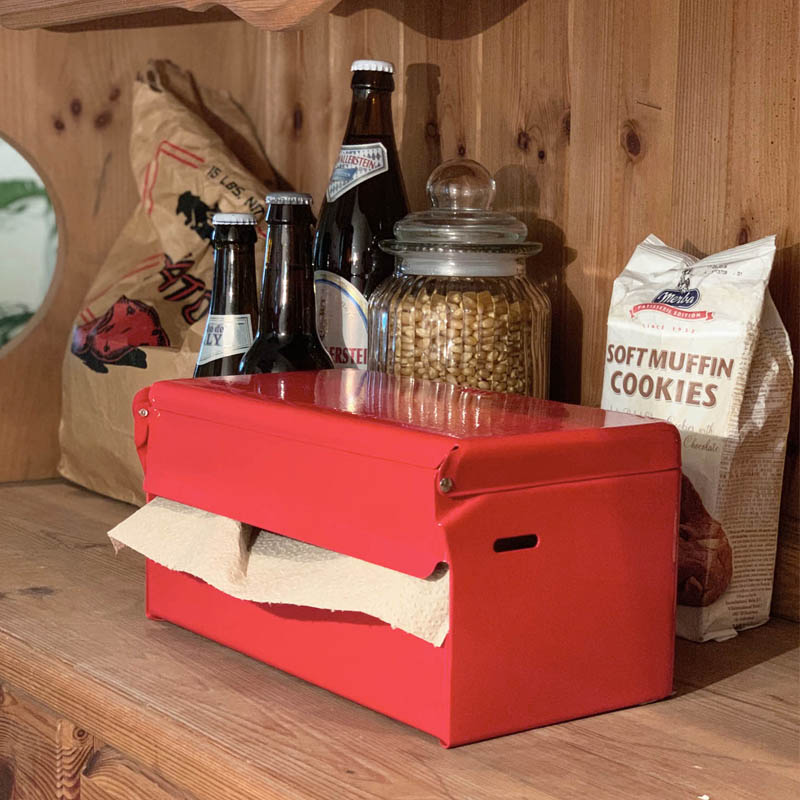 TISSUE DISPENSER RED