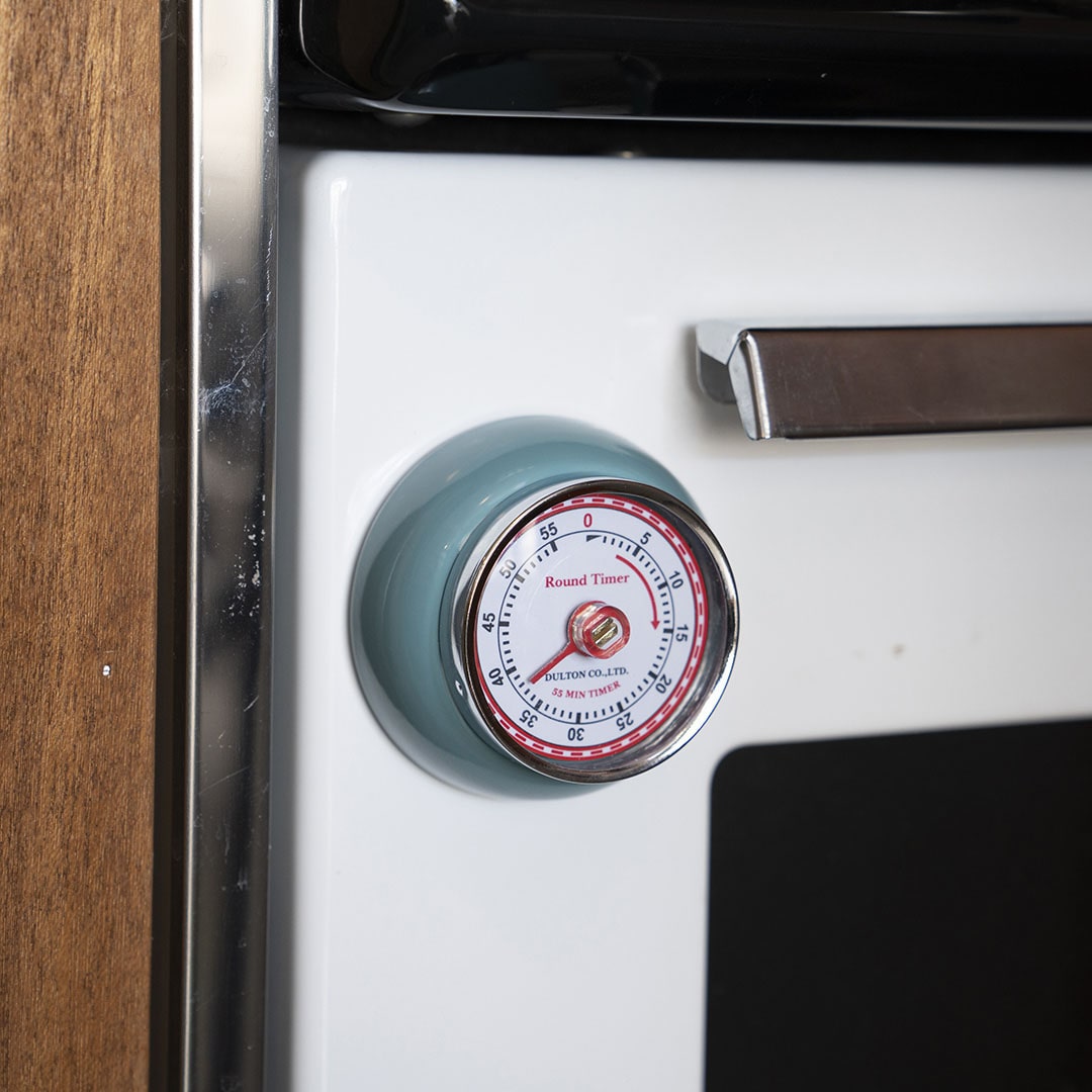 KITCHEN TIMER WITH MAGNET GRAY GREEN