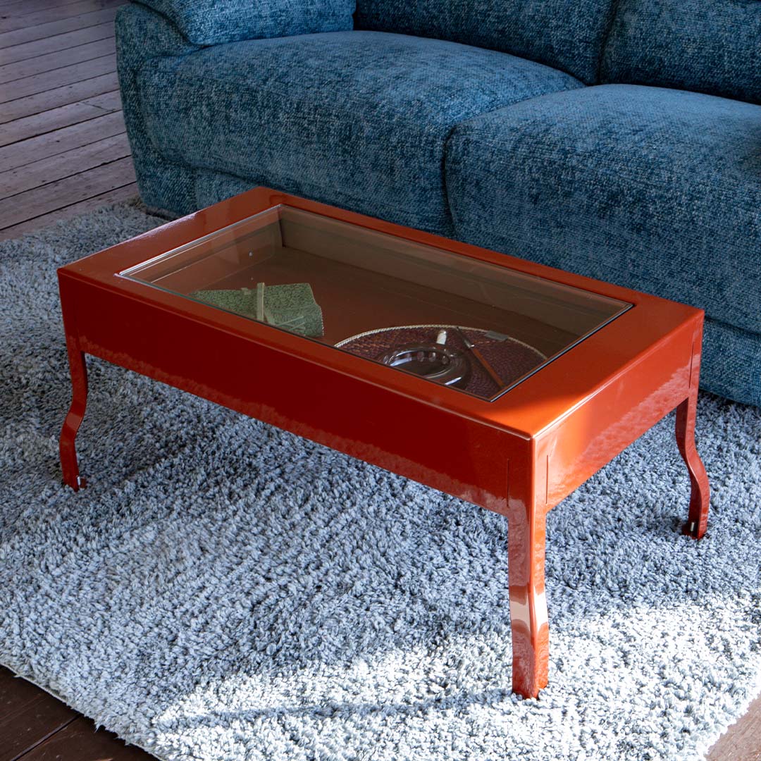 LOW TABLE 90 BRICK BROWN