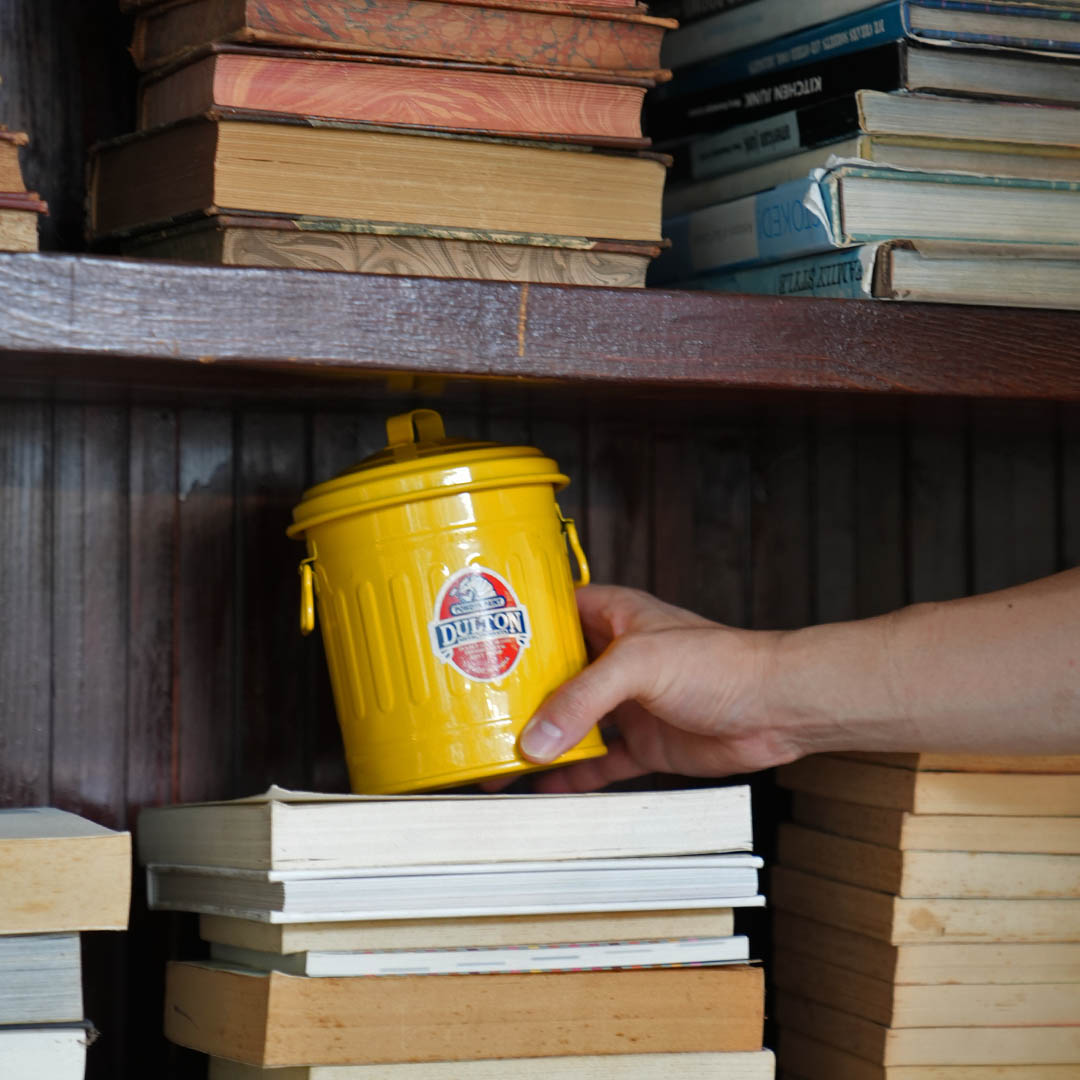 BABY GARBAGE CAN YELLOW