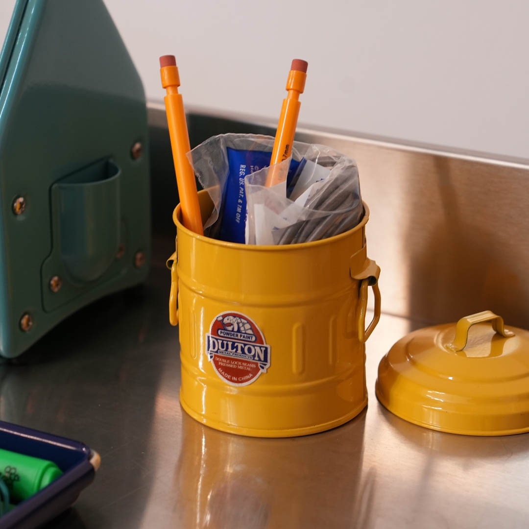 MICRO GARBAGE CAN YELLOW