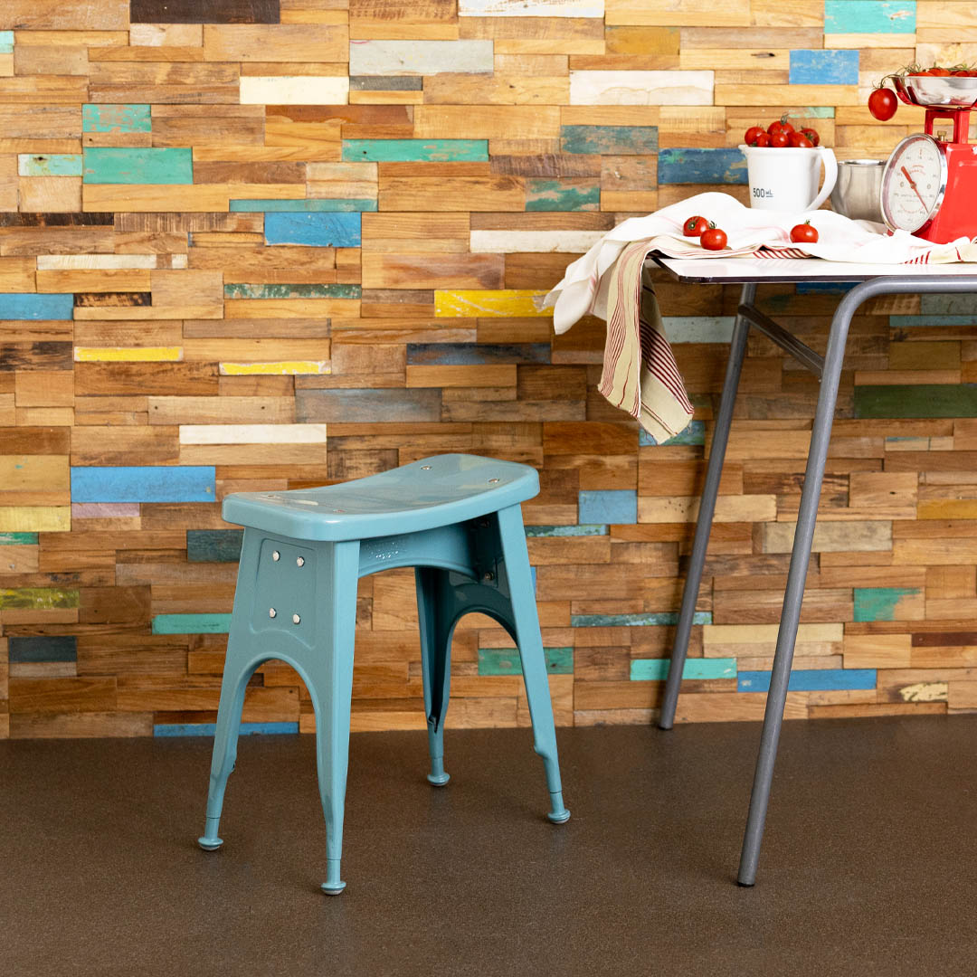 KITCHEN STOOL GRAY GREEN