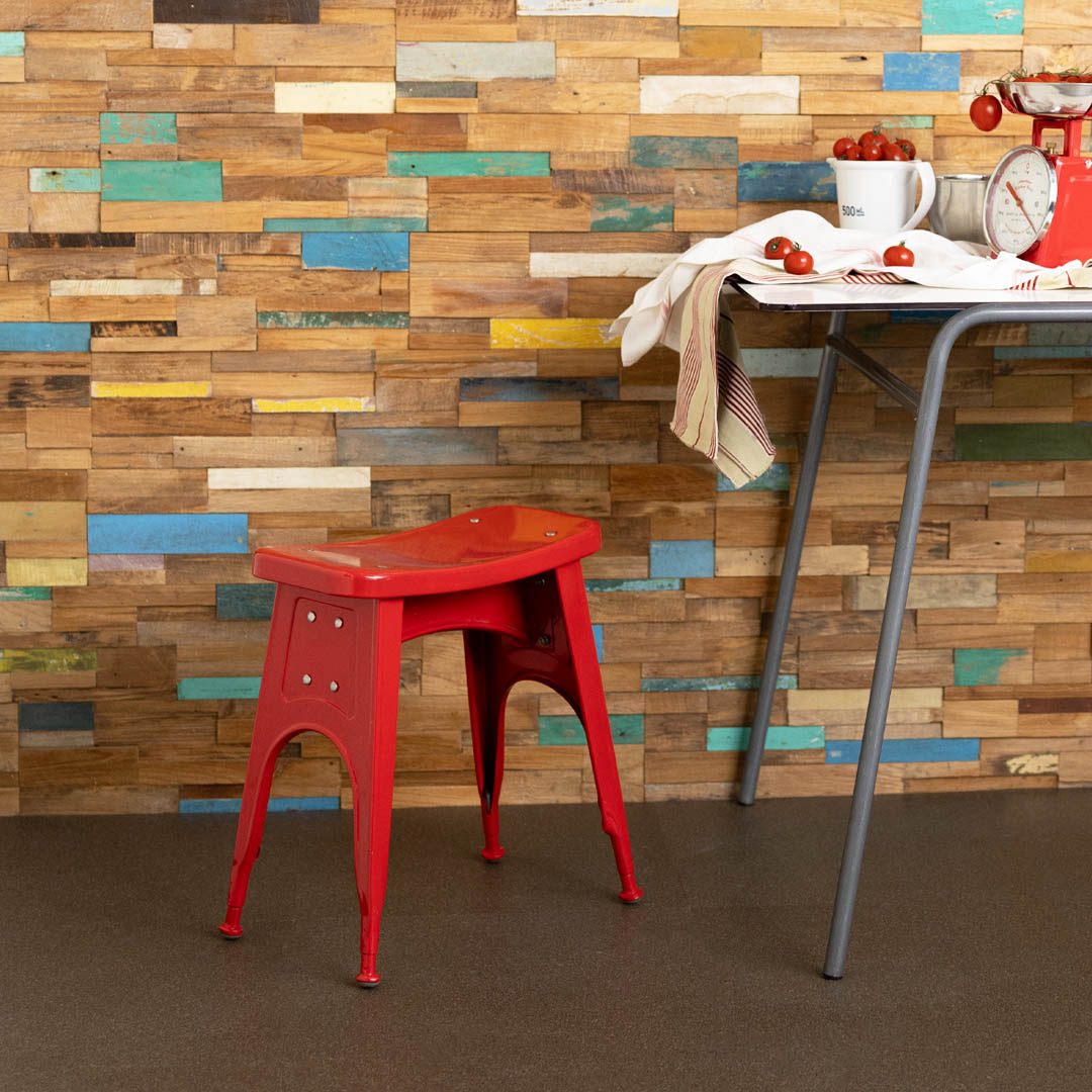 KITCHEN STOOL RED