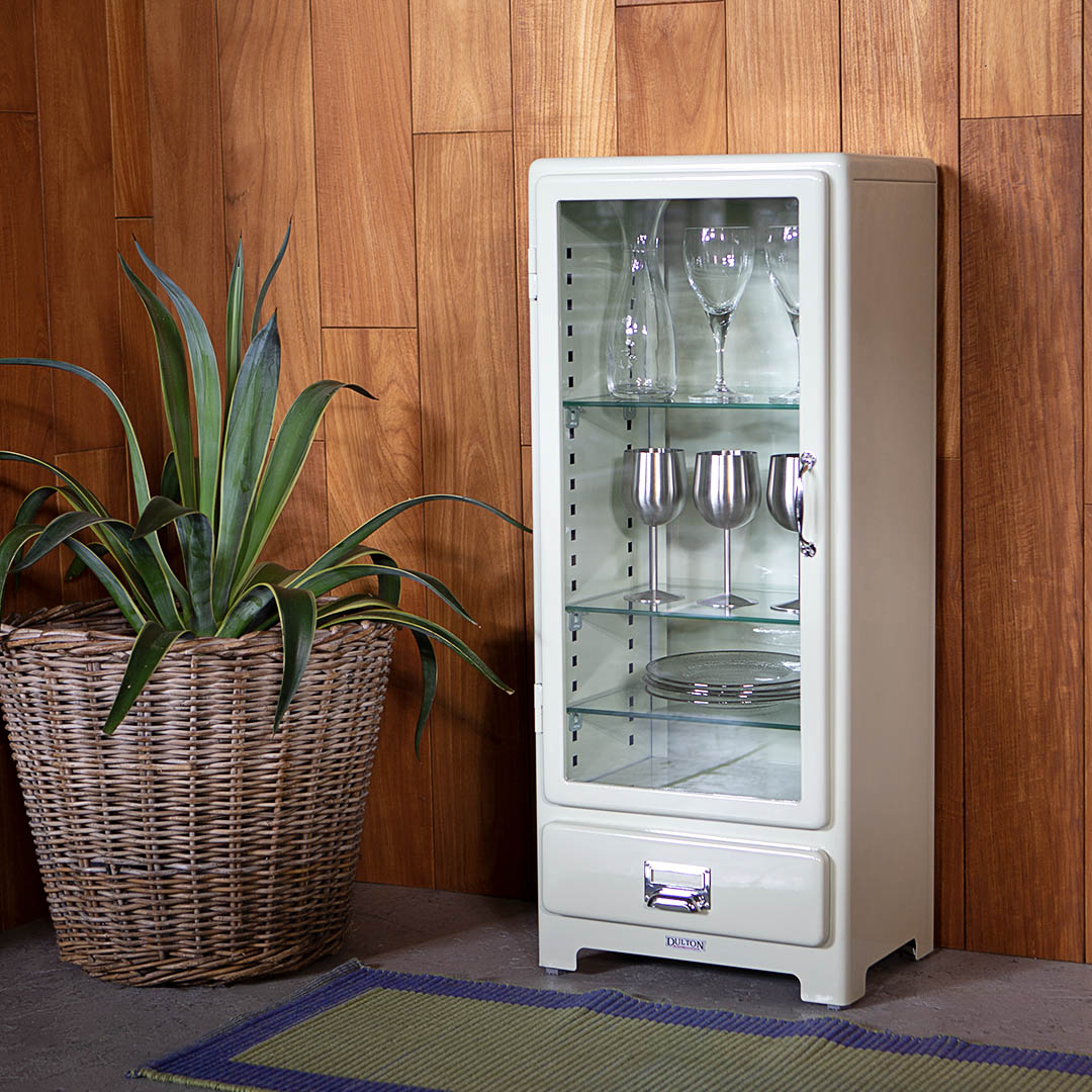 5 LAYER CABINET WITH DRAWER IVORY