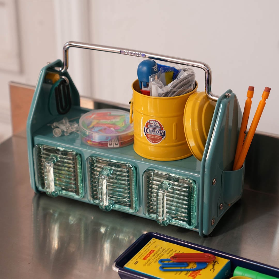 TABLE ORGANIZER GRAY GREEN