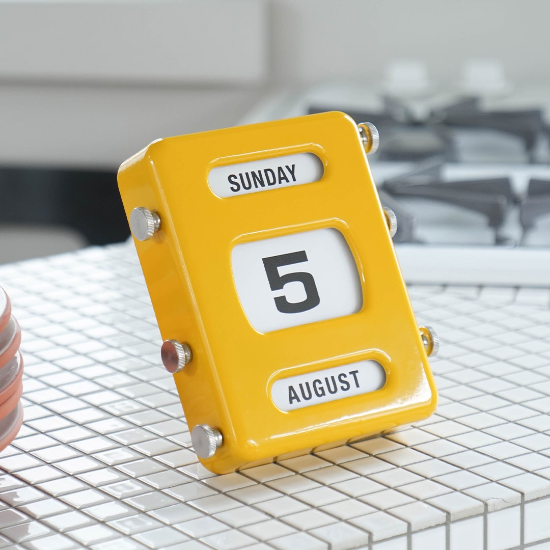 PERPETUAL CALENDAR YELLOW