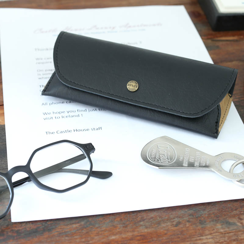 GLASSES CASE "CARAVAN" BLACK