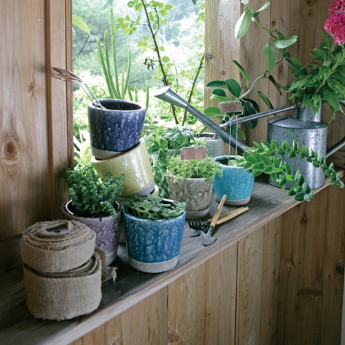 COLOR GLAZED POT CLAY