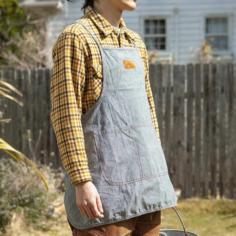 "EM" APRON HICKORY STRIPE