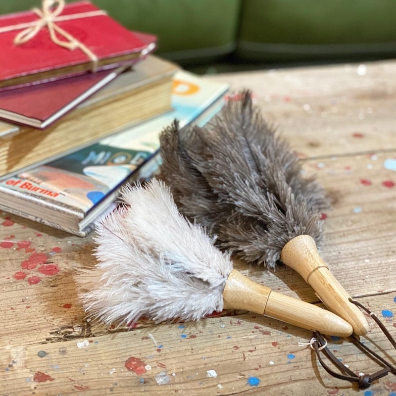 FEATHER DUSTER MINI GRAY