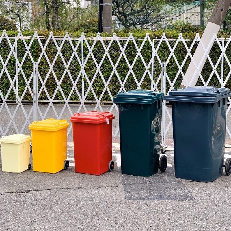 PLASTIC TRASH CAN 65L RED