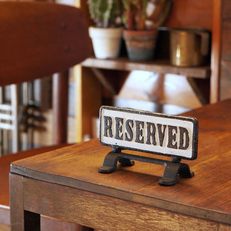 REVERSIBLE SIGN STAND "RESERVED"