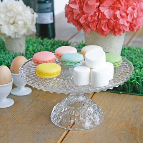 GLASS COMPOTE "MACARON" L
