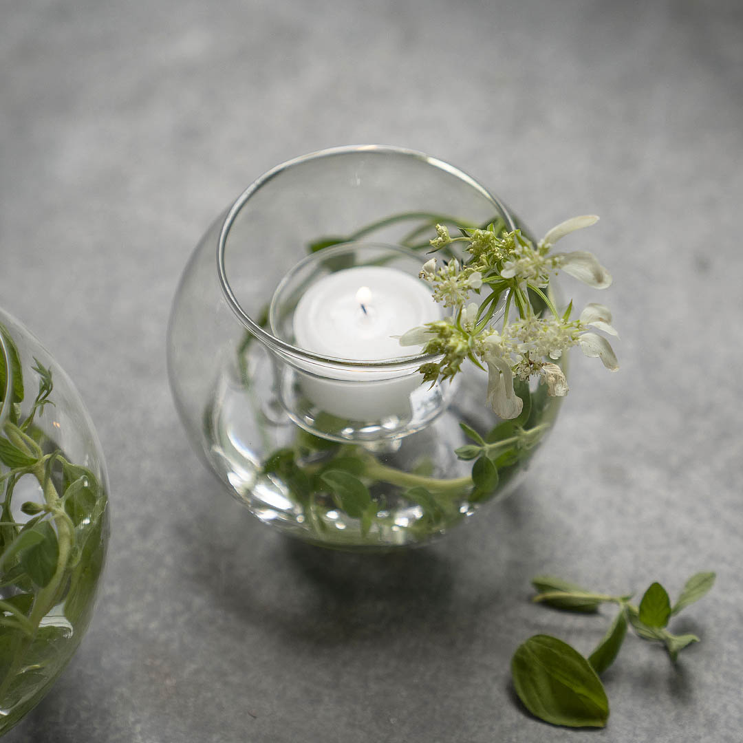 CANDLE HOLDER  GLASSBALL S