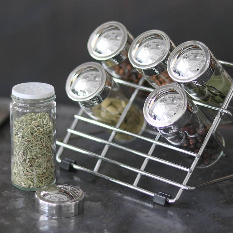 6 BOTTLE SPICE RACK