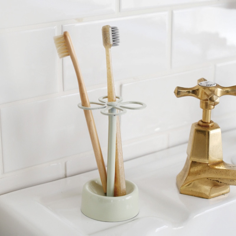 4-HOLES TOOTHBRUSH HOLDER IVORY