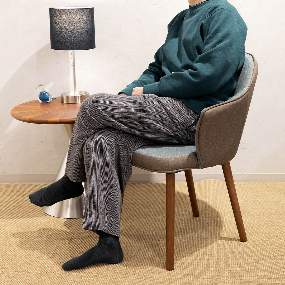 BICOLOR DINING CHAIR LIGHT BLUE/BROWN