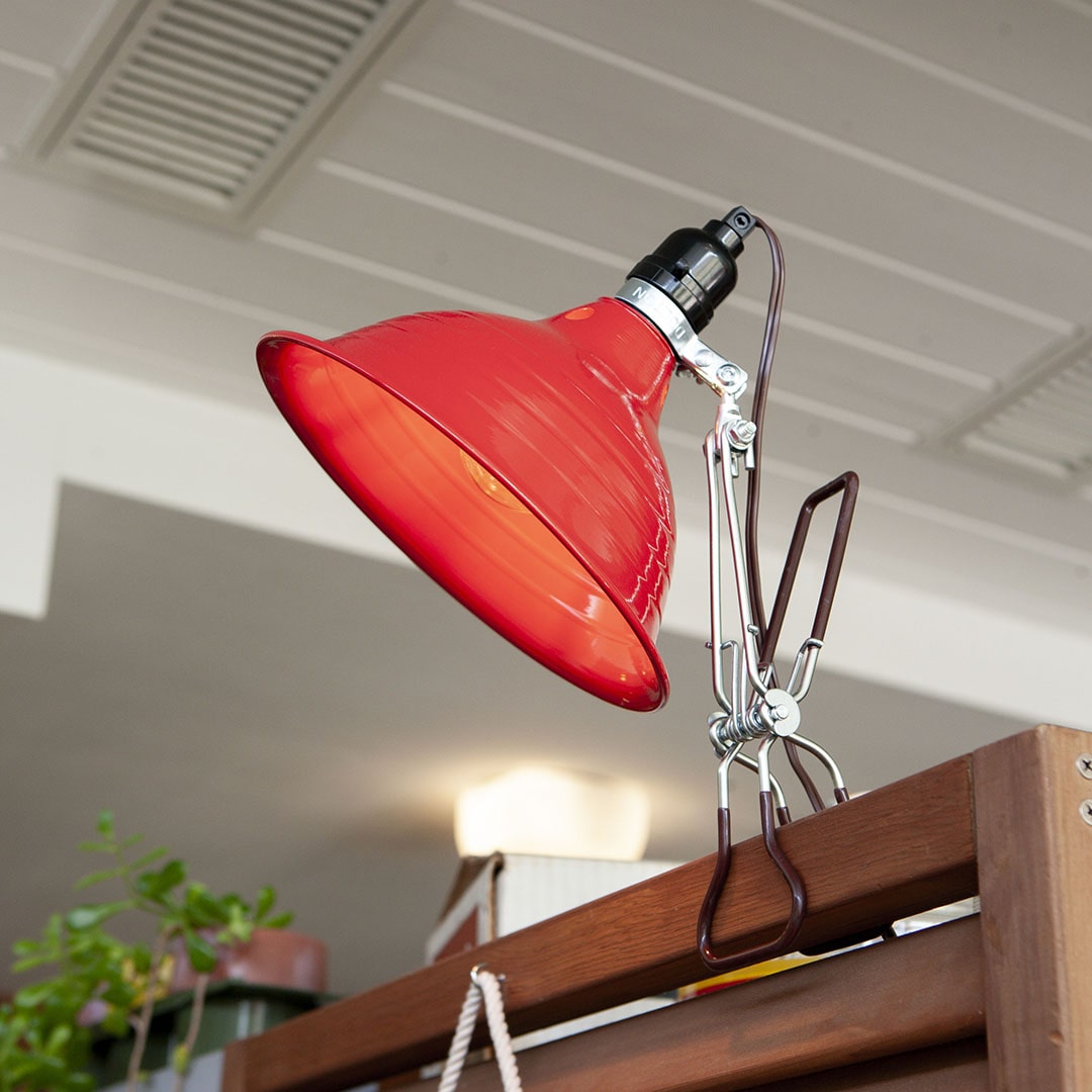 ALUMINUM CLIP LAMP M RED