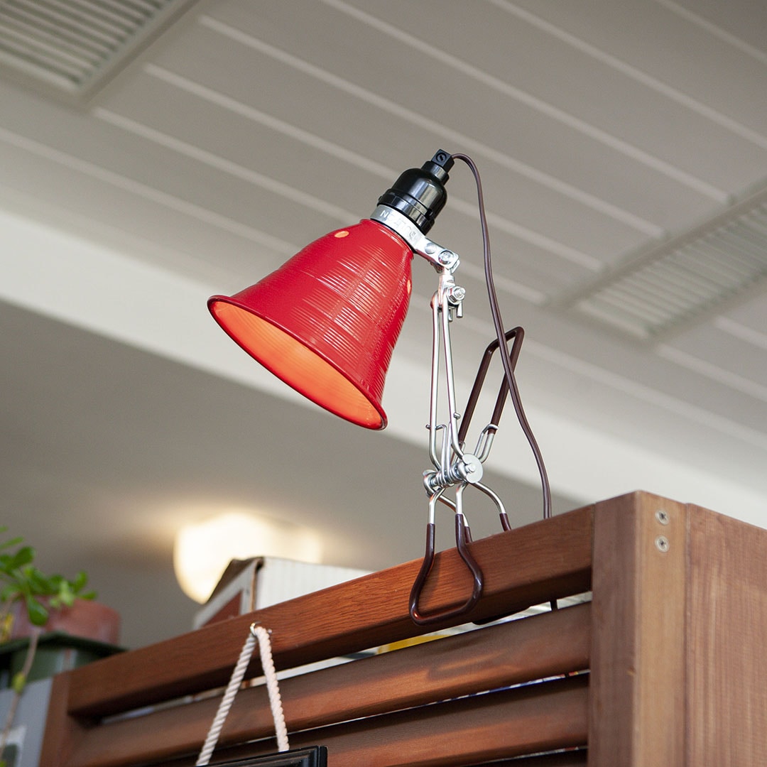 ALUMINUM CLIP LAMP S RED