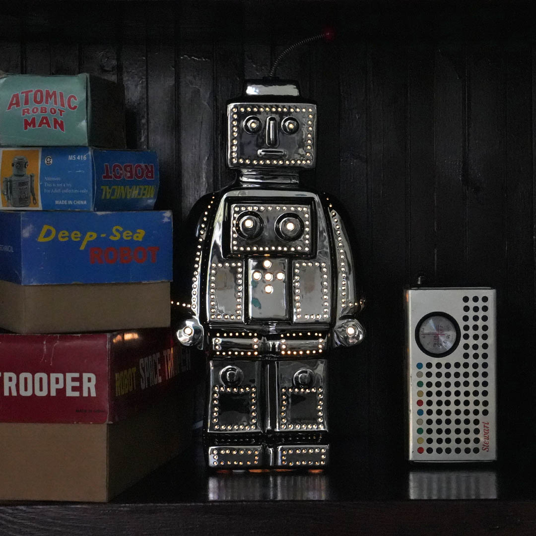 PORCELAIN ROBOT LIGHT CHROME