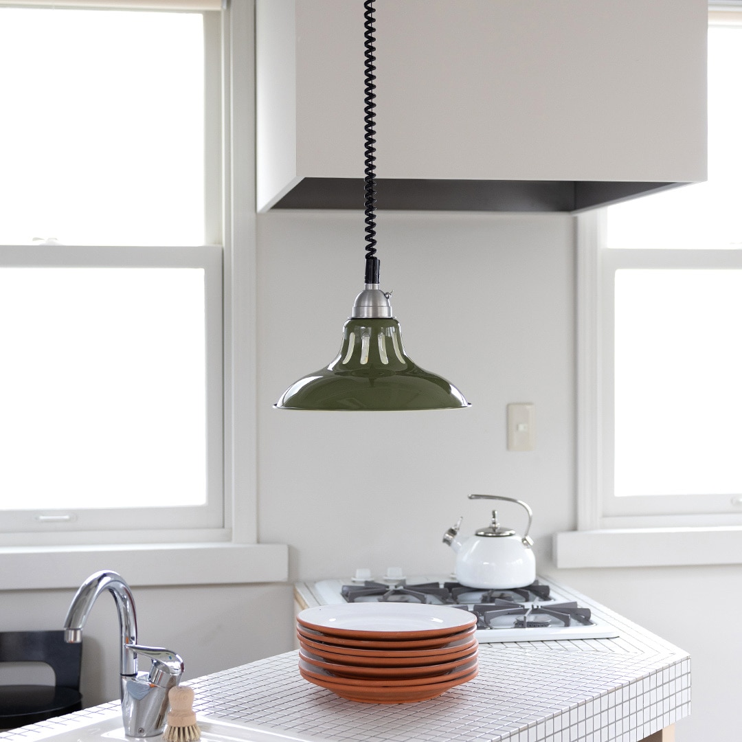 EXTENSION PENDANT WORK LAMP OLIVE