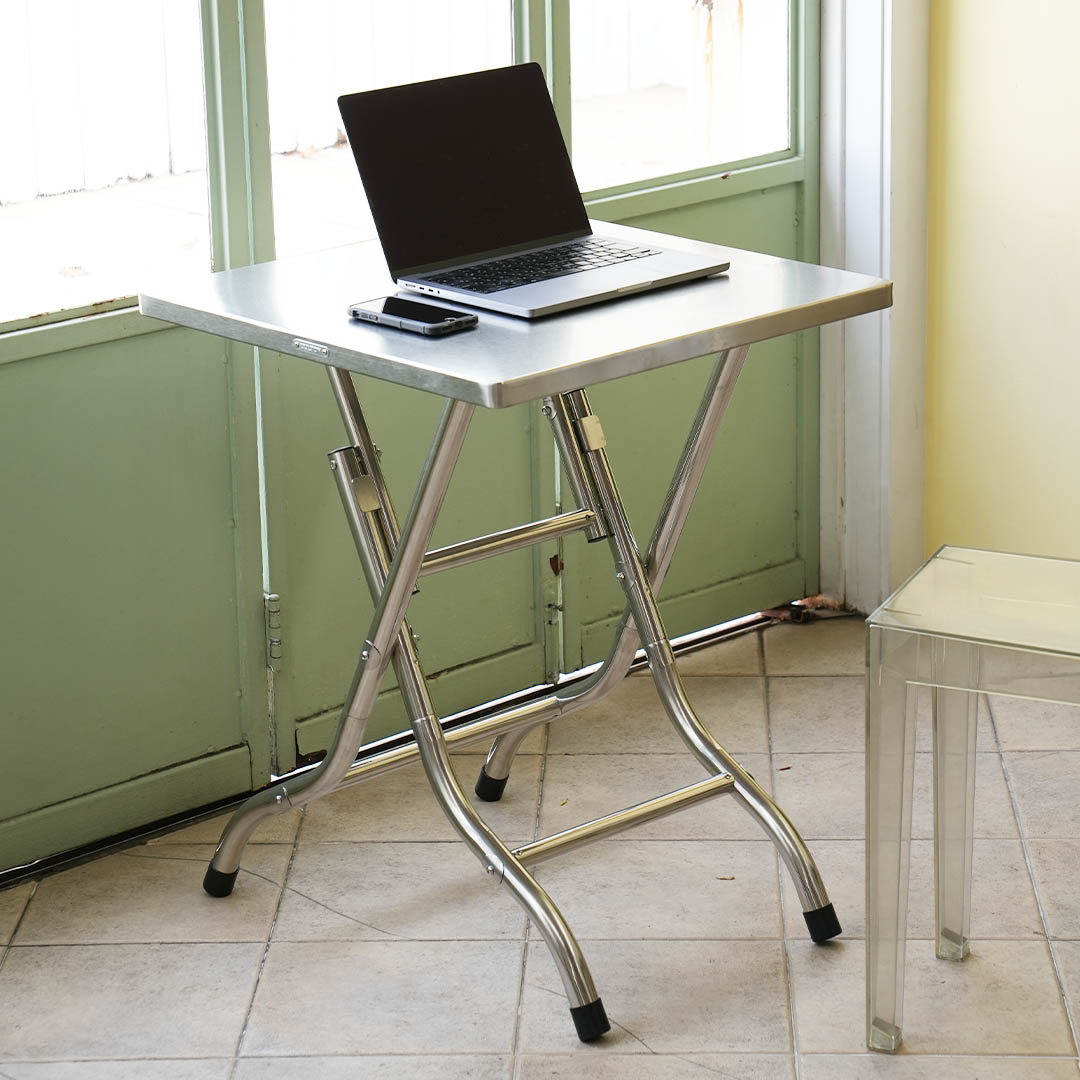 STAINLESS FOLDING TABLE 600×600