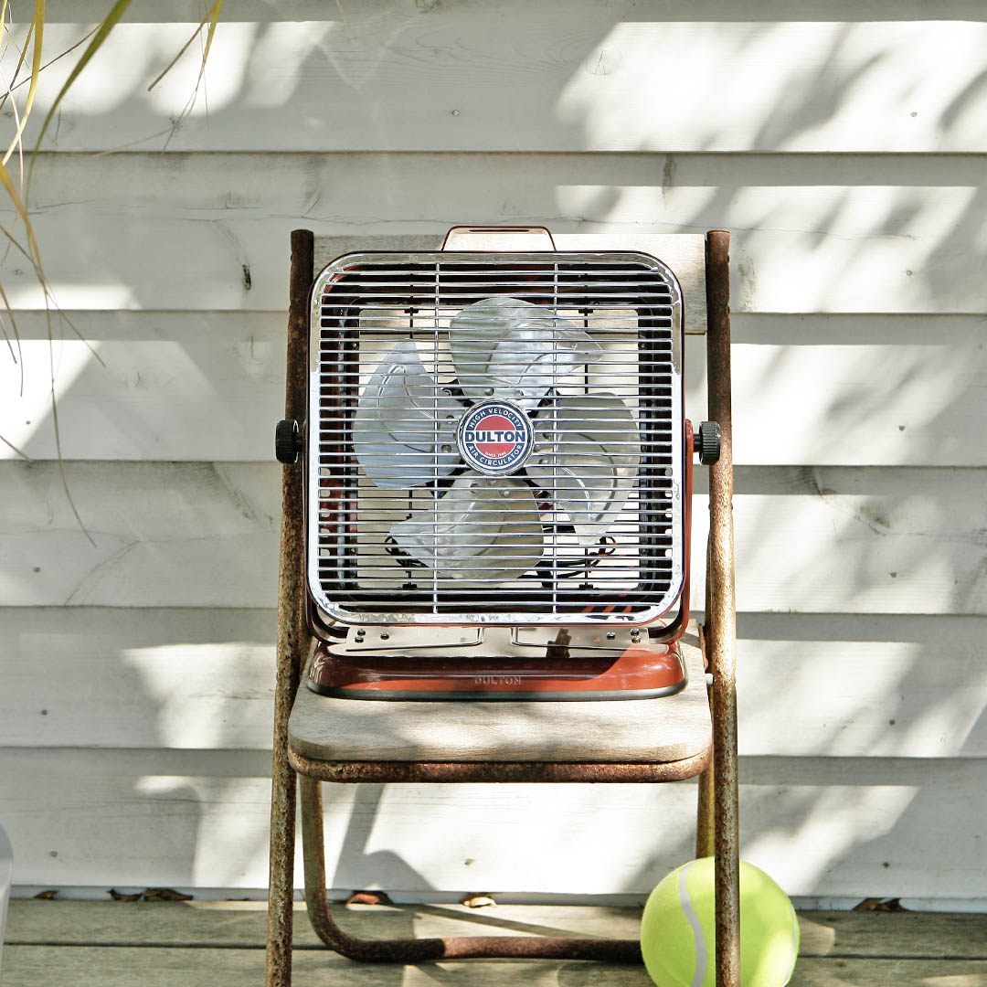 AIR CIRCULATOR BRICK BROWN/CHROME