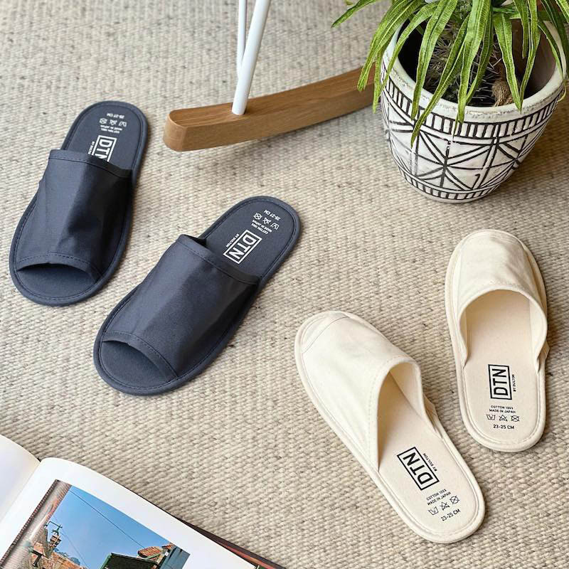 DTN COTTON SLIPPER BLACK L