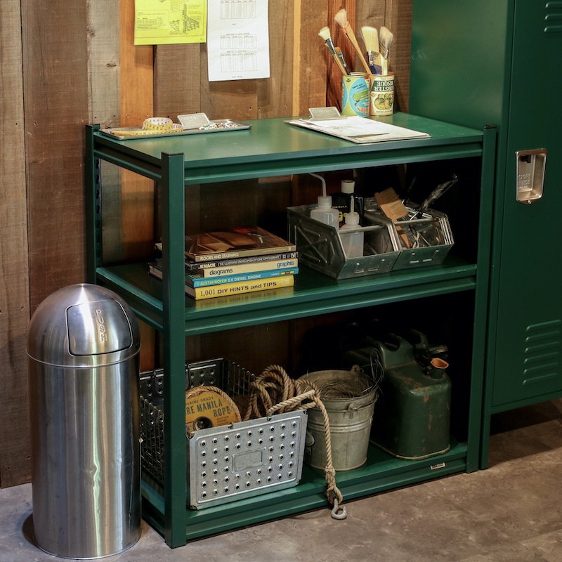 STEEL SHELF 3 LAYER DARK GREEN