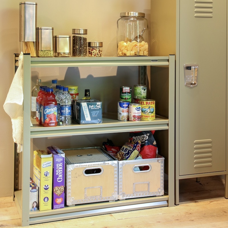 STEEL SHELF 3 LAYER MOSS GRAY