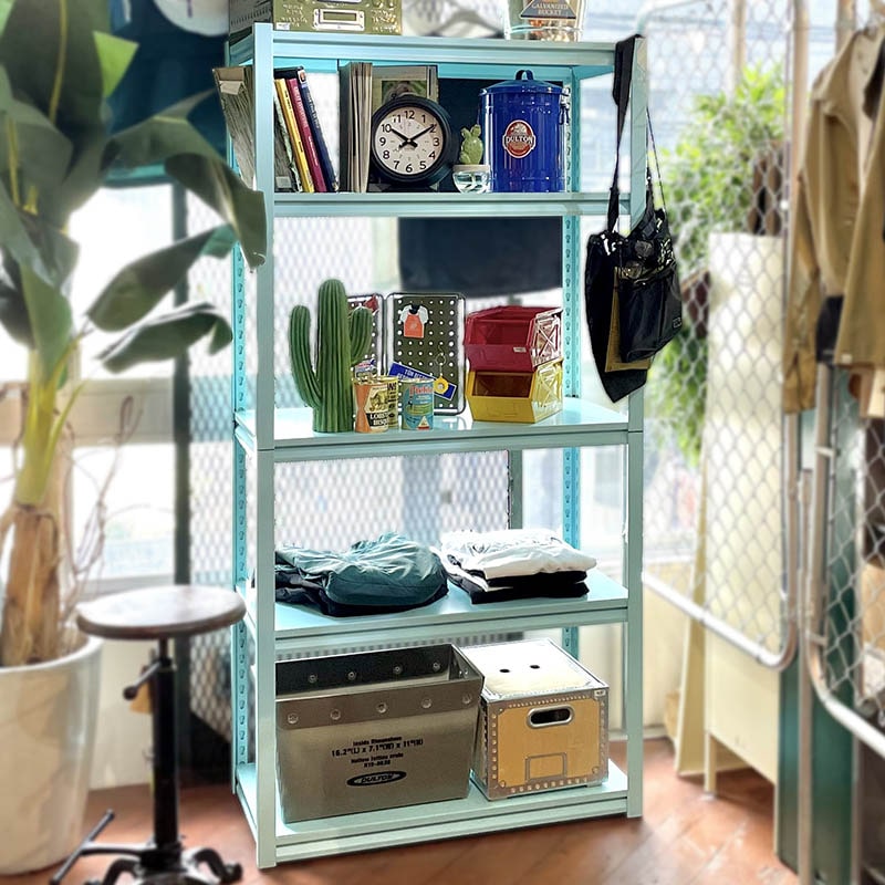 STEEL SHELF 5 LAYER SAX BLUE