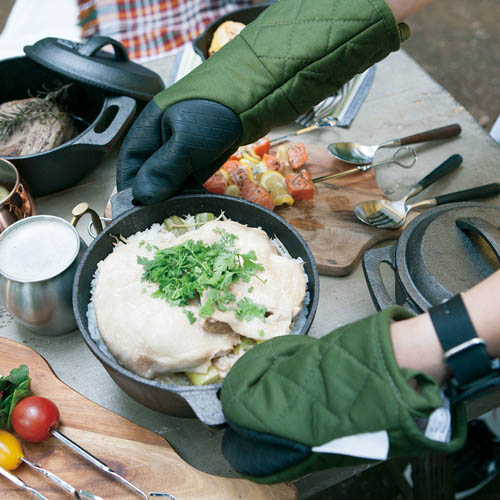 GLUTTON OVEN MITT F.GRN