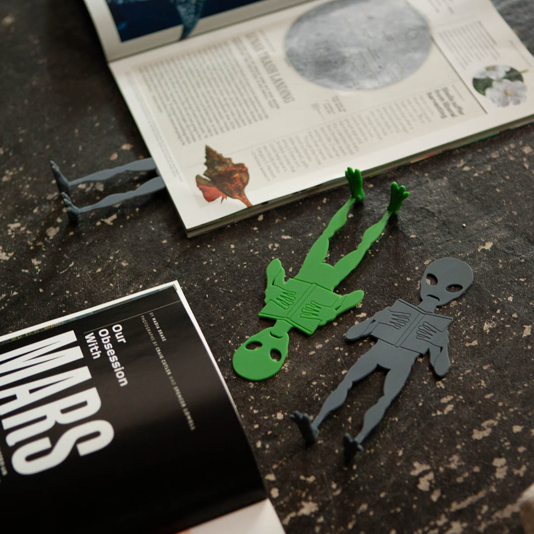 BOOKMARK ALIEN GREEN