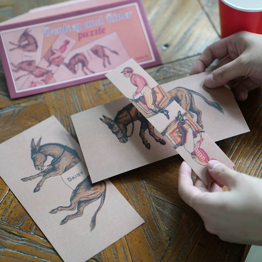 GAME SET DONKEY AND RIDER PUZZLE