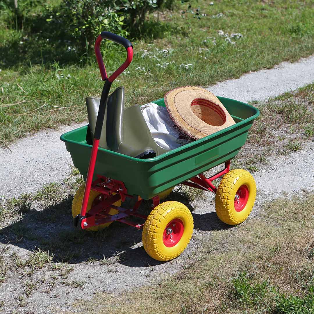 EASY DUMP WAGON CART GREEN