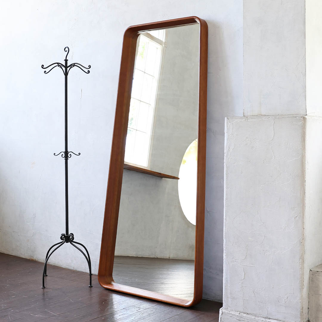 FLOOR MIRROR OAK FRAME